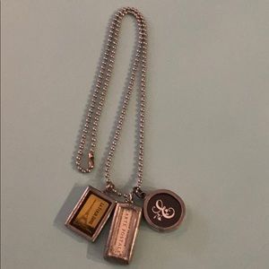 Vintage charms and necklace